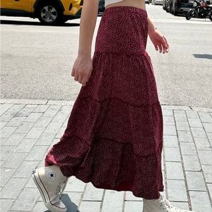 Brandy Melville Izzy Floral Skirt